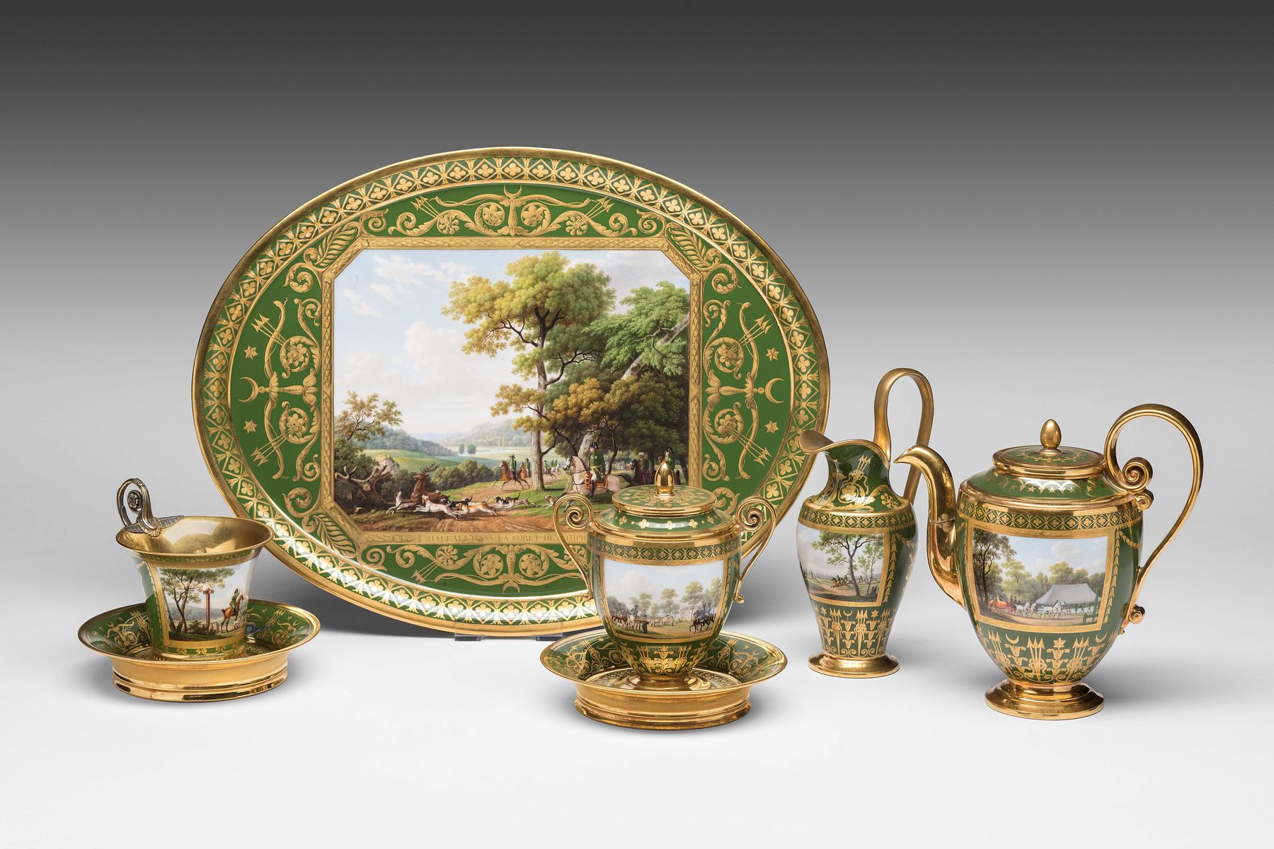 The Sèvres Chocolate Service made for Napoleon's mother and confiscated following the Battle of Waterloo.