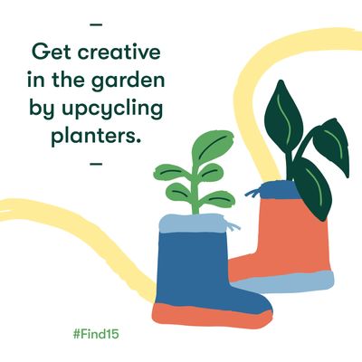 Start-Rite #Find15 - Get creative in the garden by upcycling planters