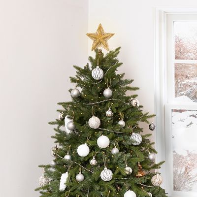 Charles Bentley 6ft Faux Nordic Spruce Hinged Christmas Tree