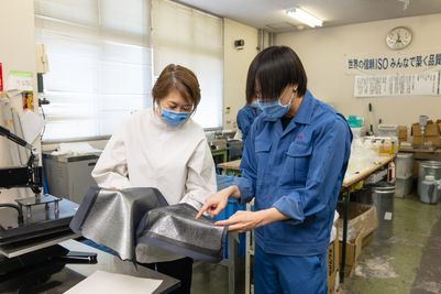 Ultrafabrics research lab testing with bio-based ingredients