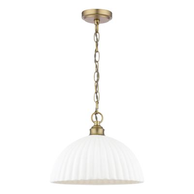Durford Large Pendant Matt Antique Brass