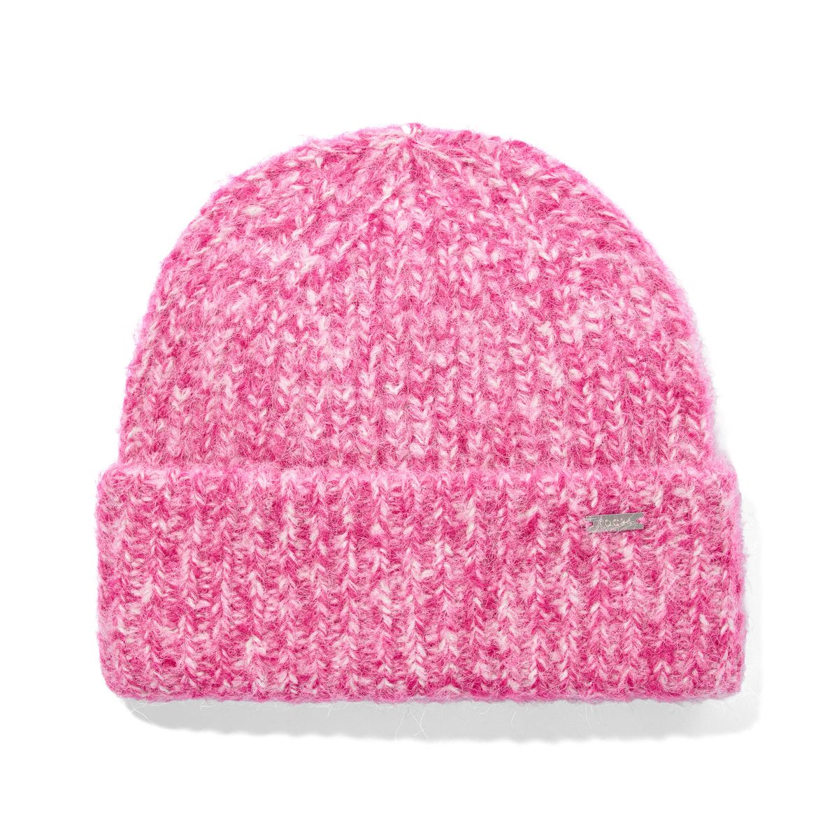 Isabella Supersoft Chunky Knit Beanie - Rich Pink Melange