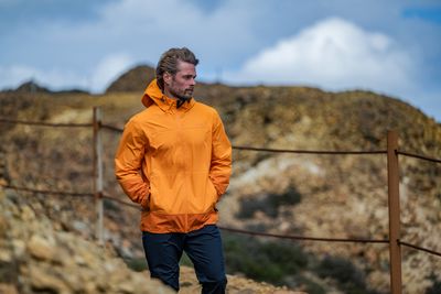 Bowston Men's Waterproof Jacket - Tangerine