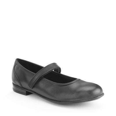 'Project' Black leather girls riptape school shoesfrom the new Simply by Start-Rite Collection 