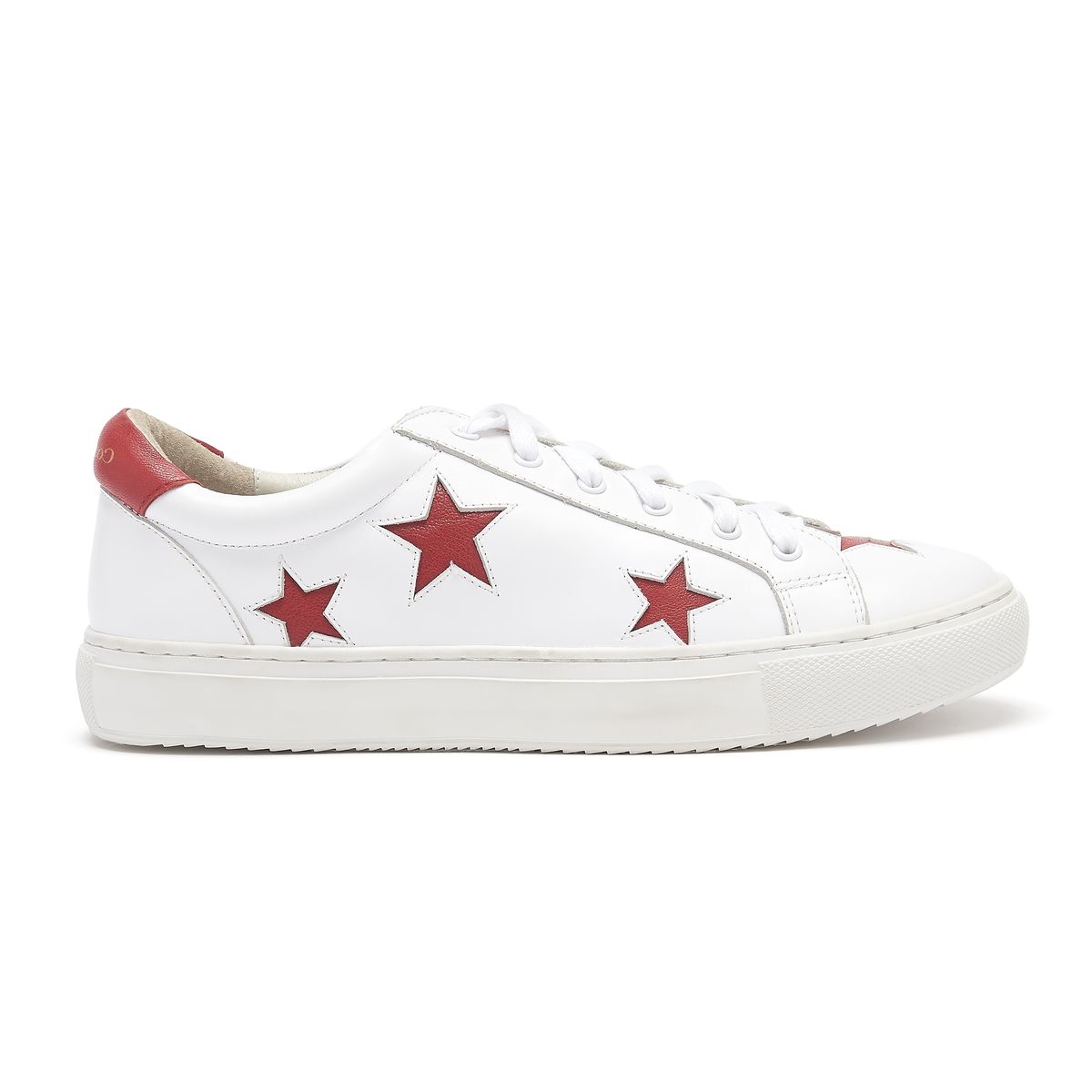 Hoxton White with Red Stars