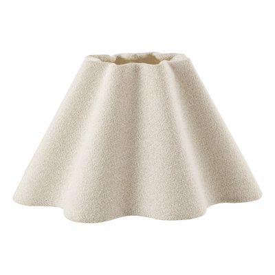 Wavy Cream Cotton Scalloped Shade