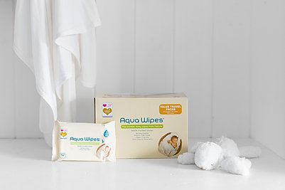 Aqua Wipes, biodegradable, eco-friendly plastic-free wipes
