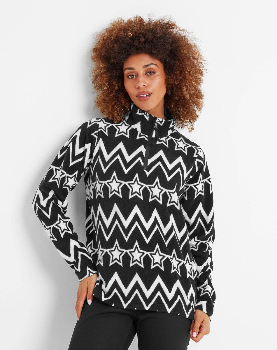 Hilder women's fleece pull over - black