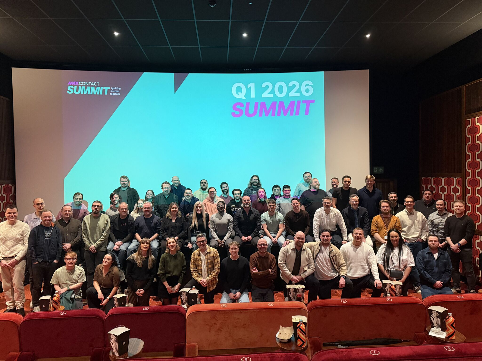 MaxContact staff at their annual staff summit, January 2026. Photo credit MaxContact.png