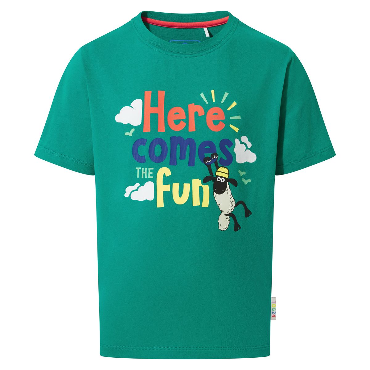 Boreray Kids Shaun the Sheep T-Shirt - Green