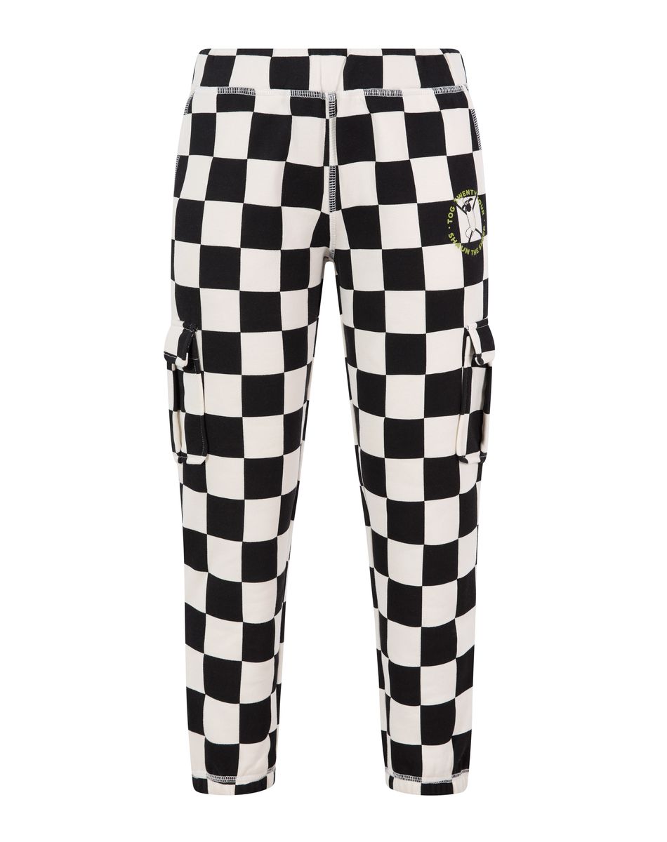 Polypay Kids Shaun the Sheep Sweat Pant - Black Woolly Checkerboard