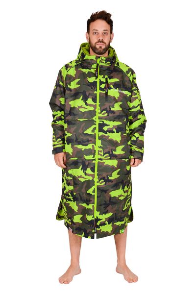 Charlie McLeod Eco Long Sleeve Sports Cloak in Camo Green 