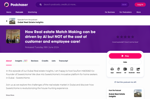 Screencapture of Podchaser
