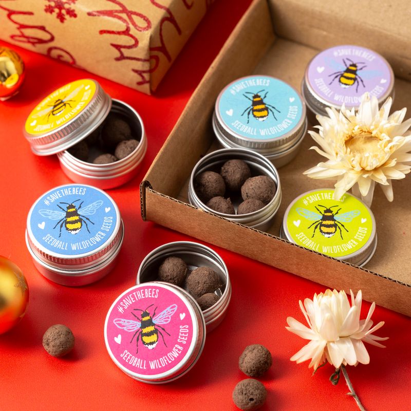 Christmas Bees Mini Tins