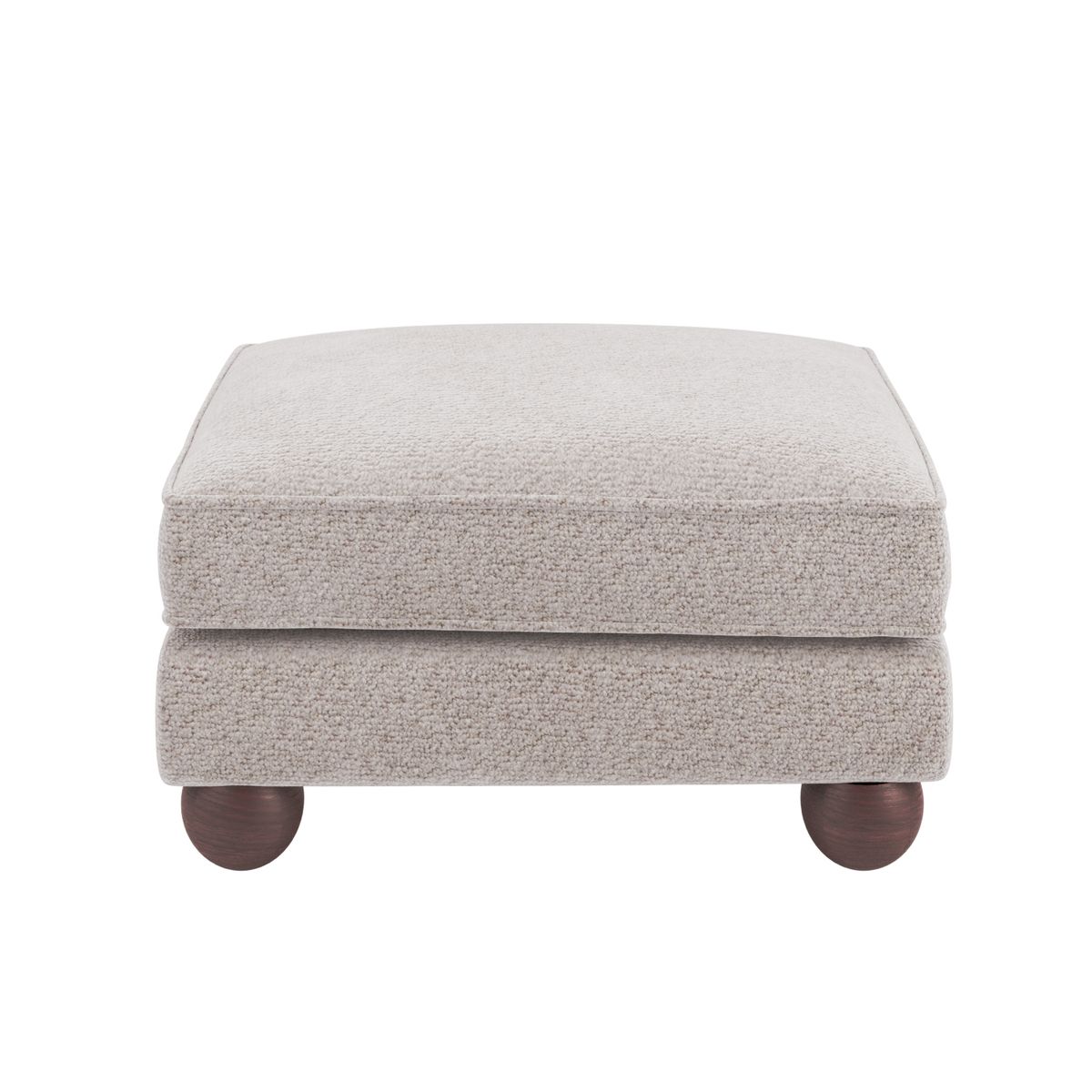 Solace+Co Addison Footstool Beige Boucle