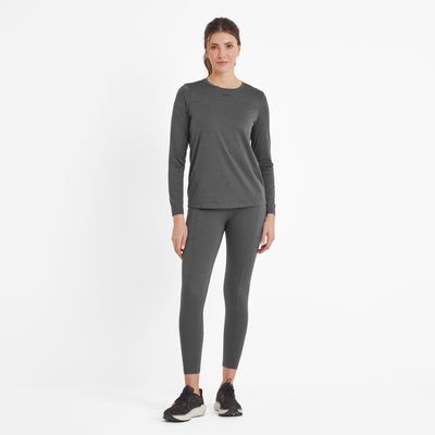 Blakely Women's Tech Long Sleeve Top - dark grey marl