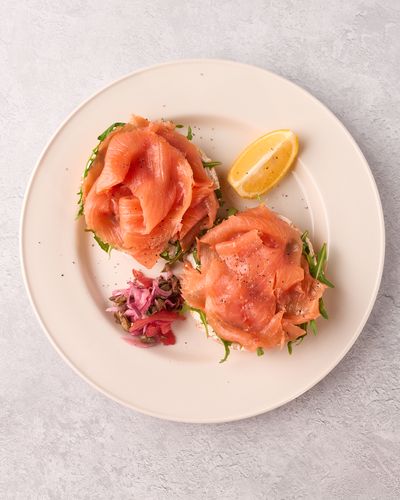 6. Salmon Toasted Open Faced Bagel Flay Lay - Photo Credit @katvolkovastudio - expires April 2029.jpg