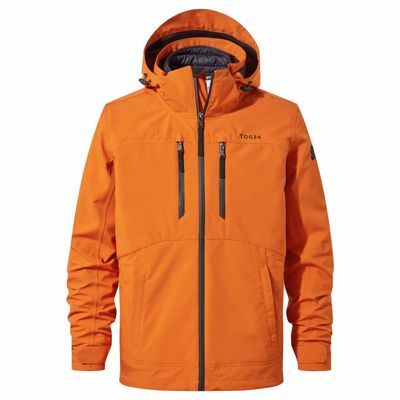 Denton Men's Waterproof 3-in-1 jacket, dark orange