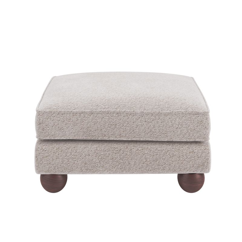 Solace+Co Addison Footstool Beige Boucle