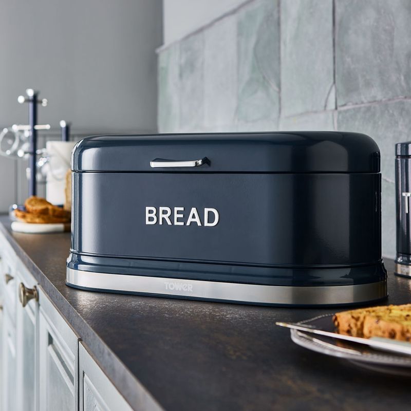 Belle Bread Bin Midnight Blue