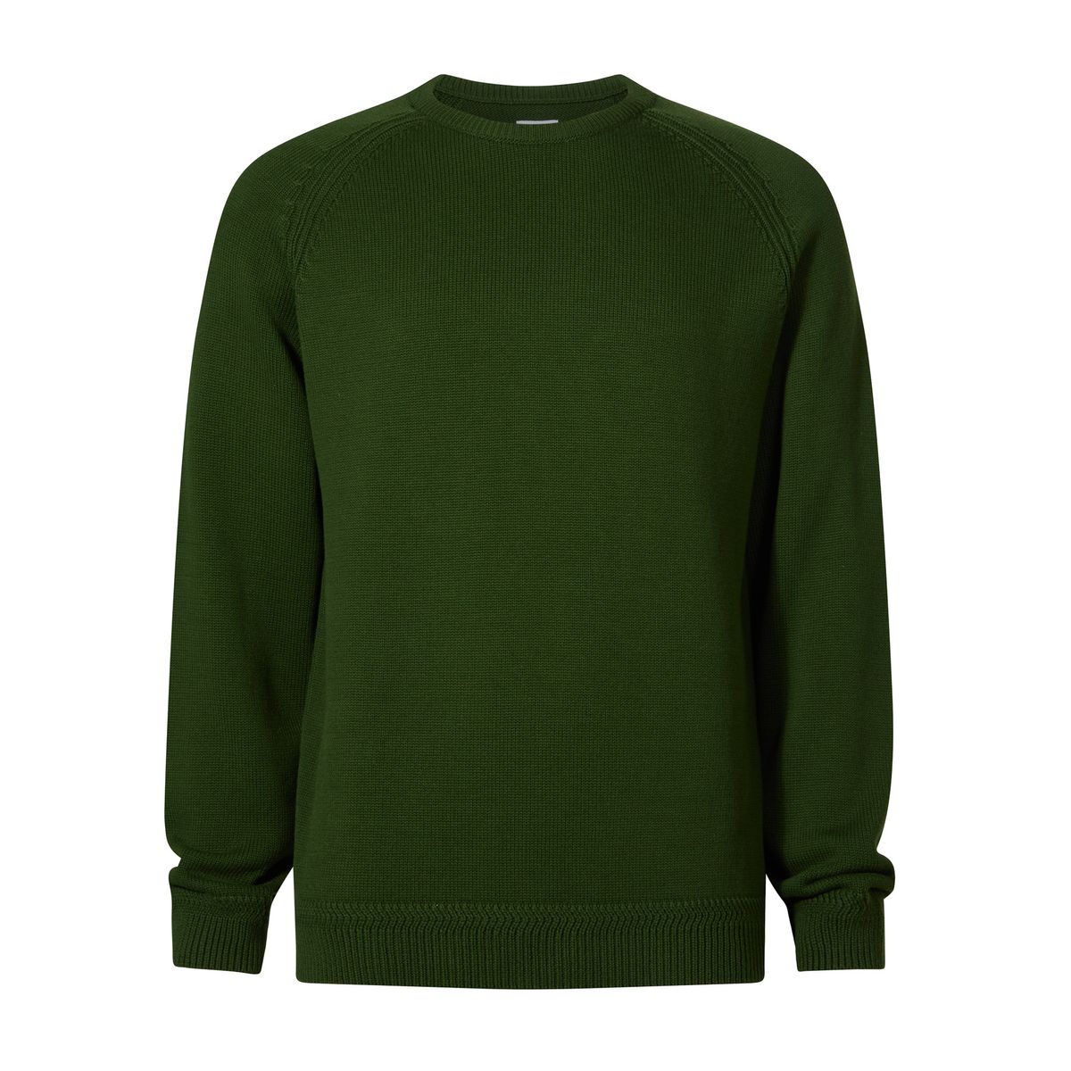 Chesney Mens Crew Neck Knit Jumper - Leaf Green