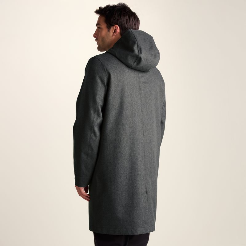 Henry Mens Waterproof Longline Coat - Charcoal Melange