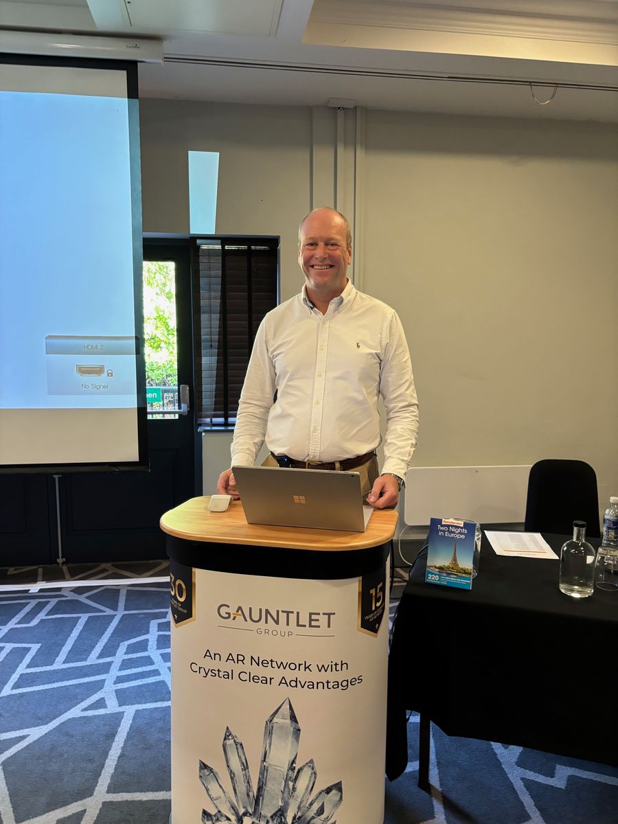 Roger Gaunt, MD of Gauntlet Group, at the 2024 Gauntlet AR Network annual conference