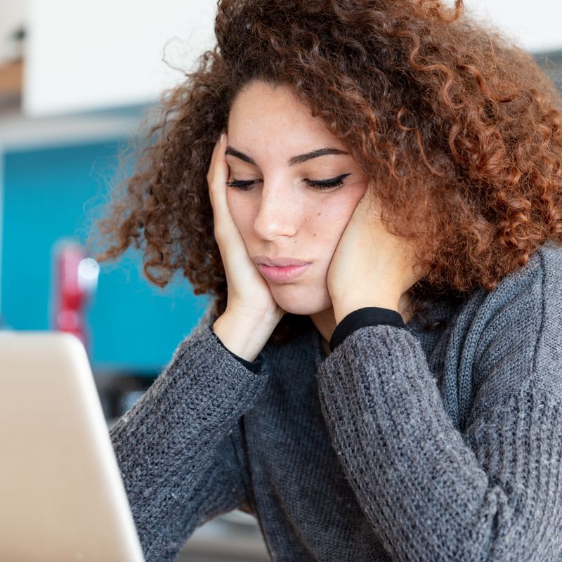 Fed up young woman 