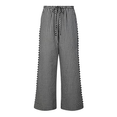 Fearne Women's Gingham Trousers - Black Check