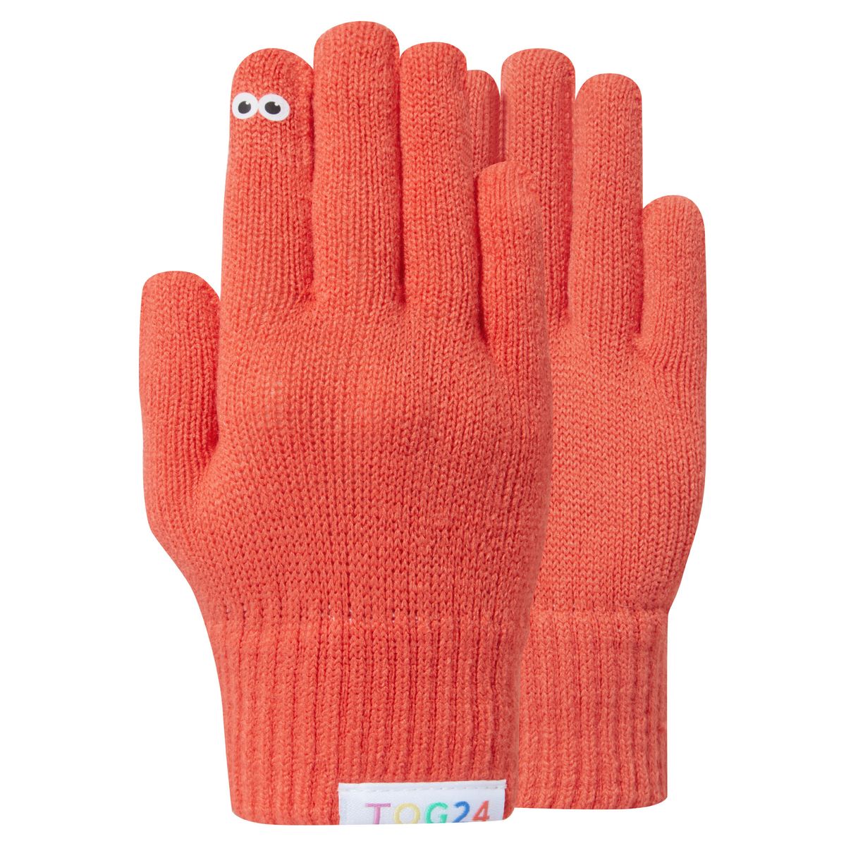 Soay Kids Shaun the Sheep Knit Gloves - Satsuma Orange