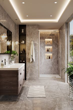 ARYSTO Eight Infold Shower Door in Recess