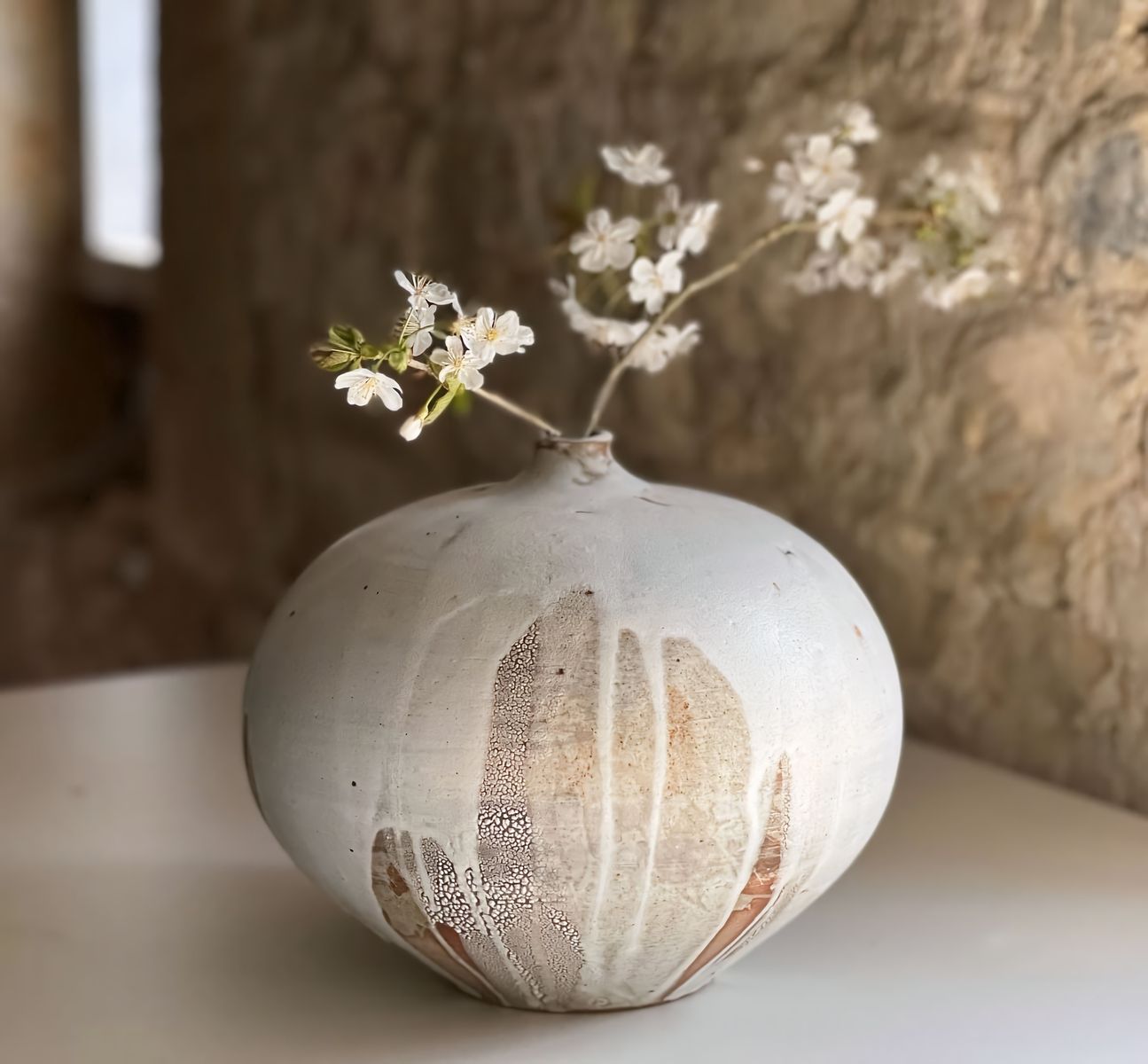 Shades of Stone Moon Jar by Lorraine Singer from Robertsbridge.jpeg