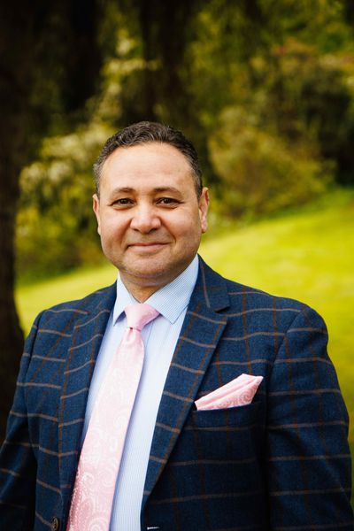 Mohamed Serag, the general manager of Langley Castle, a medieval hotel and restaurant in Northumberland, UK.