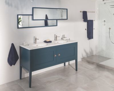 Quartz Countertop Basin Top 1530mm 1 Tap-hole (with two undermount bowls)