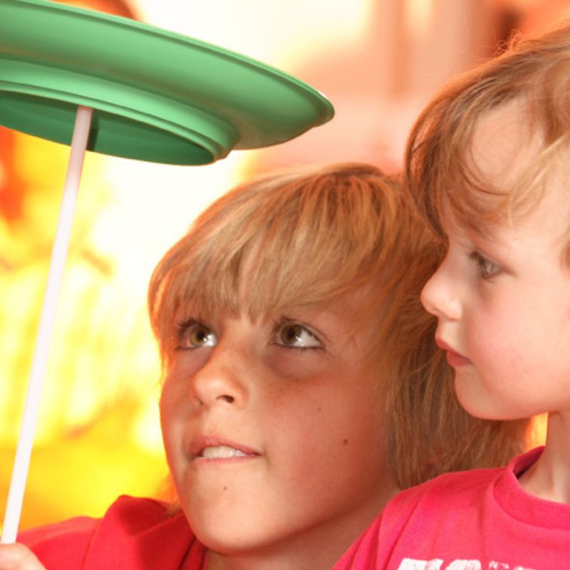 Children taking part in a Circus Avago circus workshop