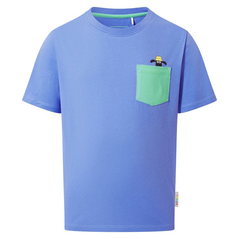 Beltex Kid's Shaun the Sheep T-Shirt - Blueberry
