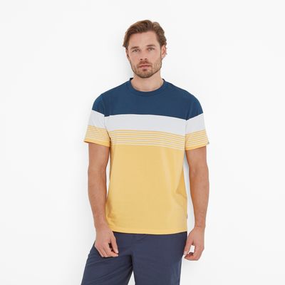 Farndon Men's T-Shirt - Inky Blue/Sunflower