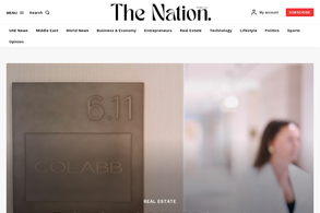 Screencapture of The Nation