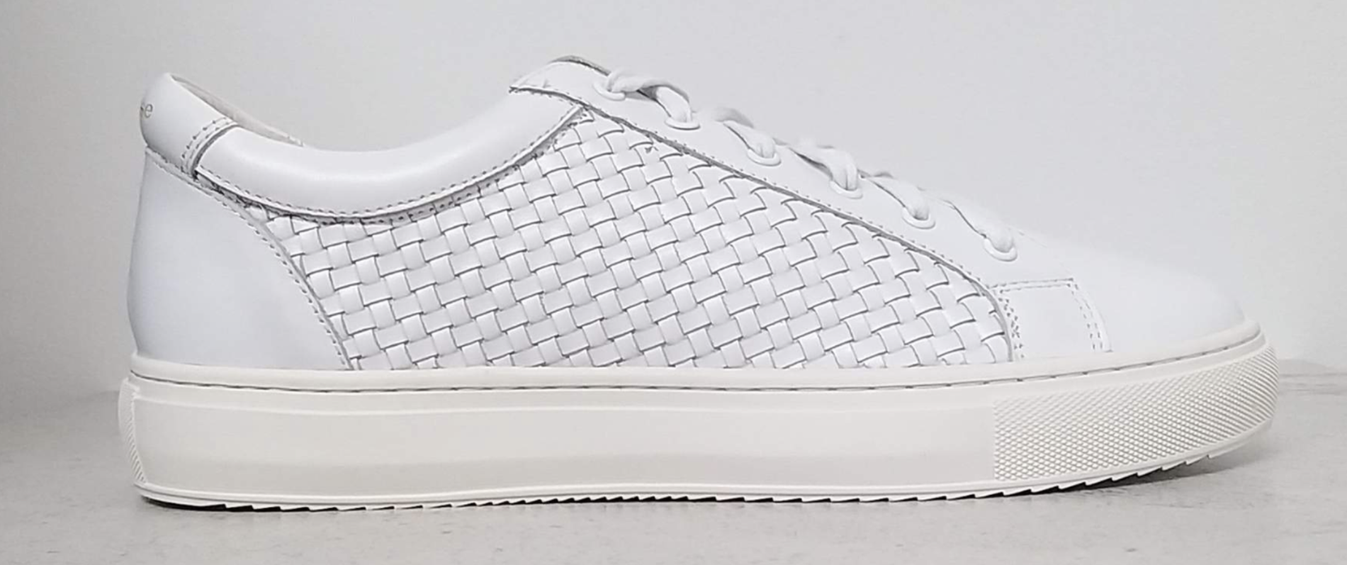 Cocorose London Hoxton White Woven low-top trainers