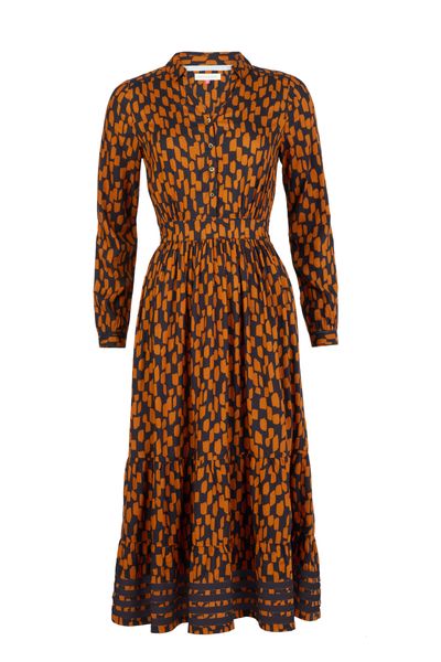 Brakeburn Brush Strokes Maxi Shirt Dress - £74.99