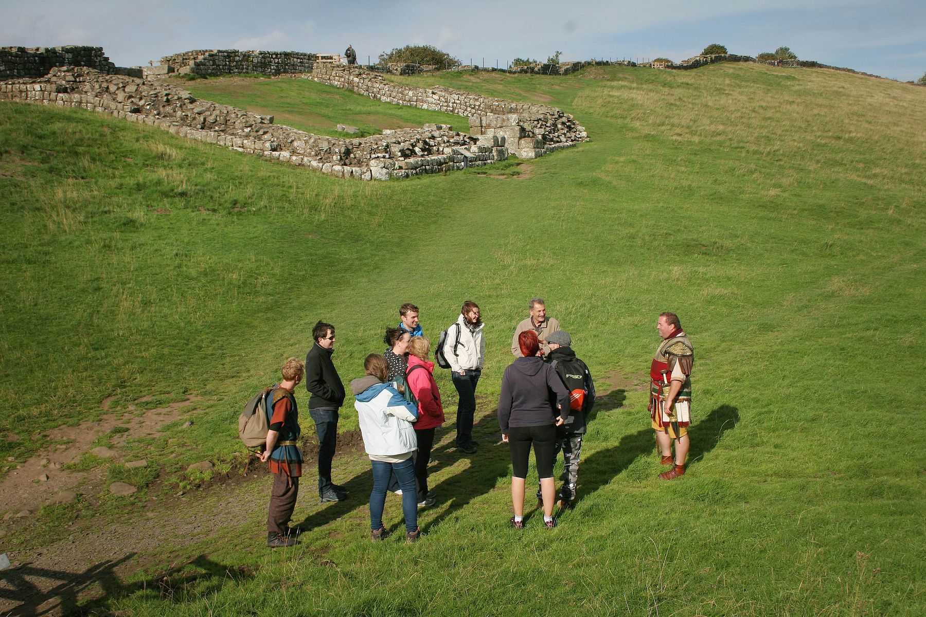 Ancient Britain tour in progress near Hadrian's Wall