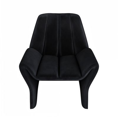 Solace+Co Aster Black Velvet Accent Chair