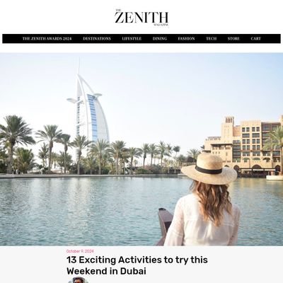 Screencapture of The Zenith Magazine