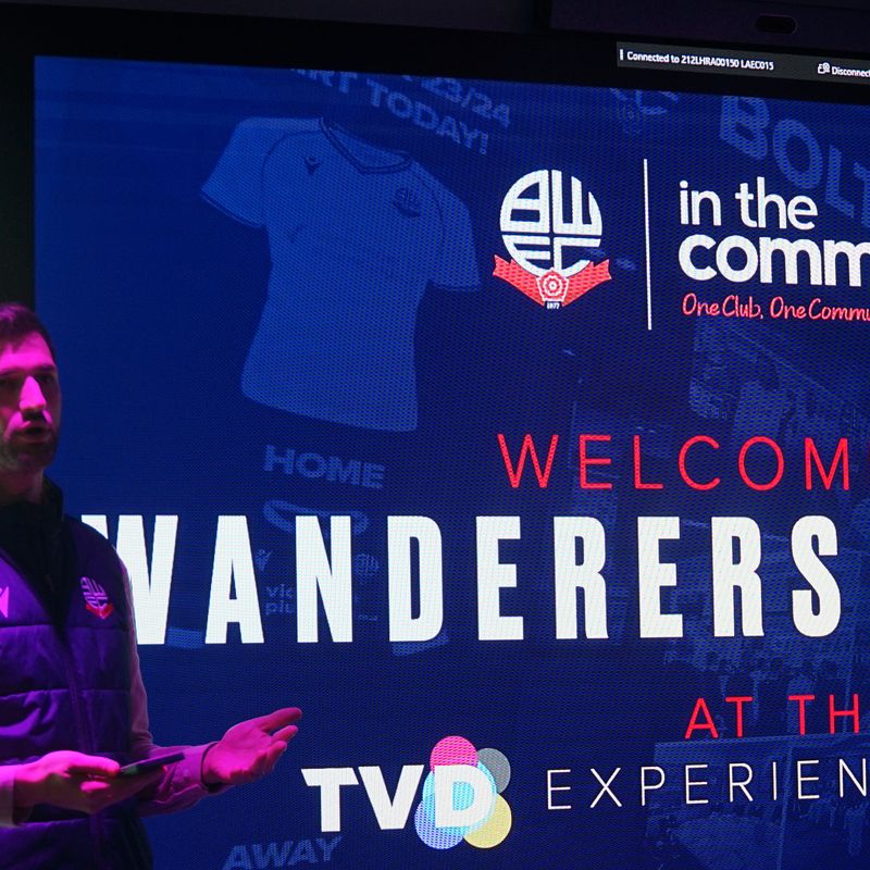 Bolton Wanderers’ charity networks at TVD’s new Experience Centre