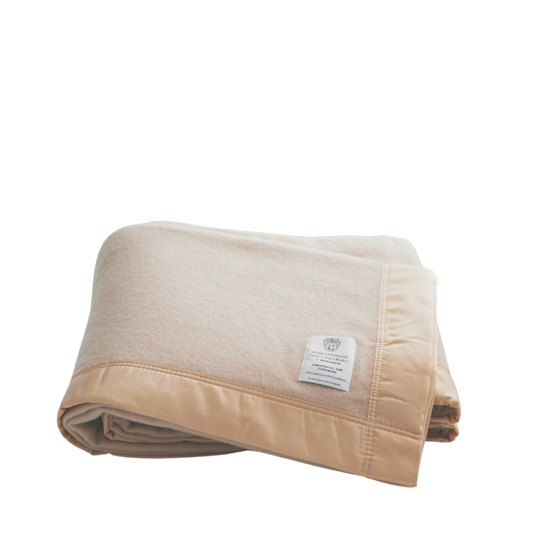 Lambswool Cashmere Blanket - Champagne