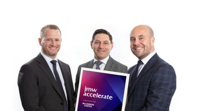 McCarron Coates directors, Ian McCarron (left), Luigi Maggio and Paul Coates, launch the new Accelerate insurance product that can offer valuable protection to businesses for whom an O licence is essential.