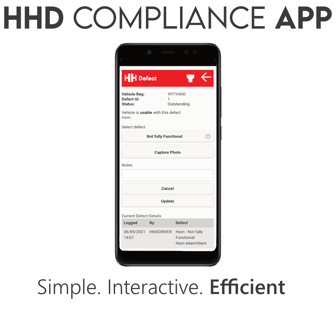 Image showing the HH Driveright App - a vital asset for fleet compliance.