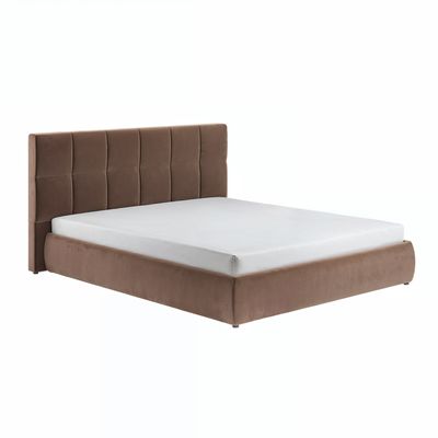 Solace+Co Mika Ottoman Bed Chocolate Velvet
