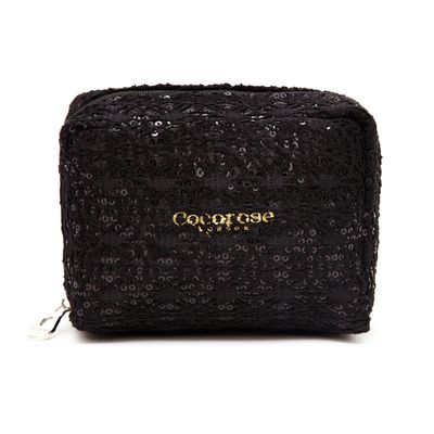 Royal Ballet Black Sequinned Travel Purse