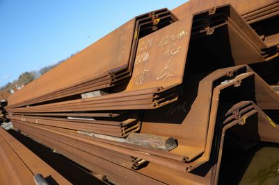 Sheet Piling UK's Emirates Steel Sheet Piles at PD Ports site at Immingham